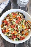 Israeli Couscous Salad with Summer Vegetables