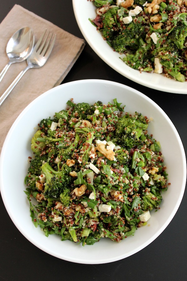 Quinoa-Broccoli-Arugula-salad