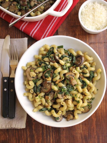 Pasta-Mushrooms-Spinach