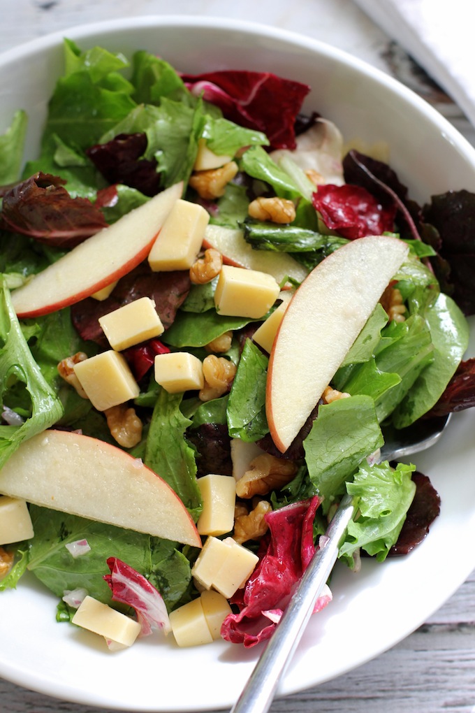 Apple Gouda Walnut Salad | Green Valley Kitchen