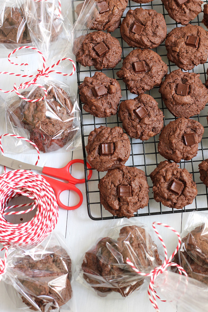Double Chocolate Chunk Cookies | Green Valley Kitchen