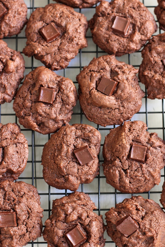 Double Chocolate Chunk Cookies | Green Valley Kitchen
