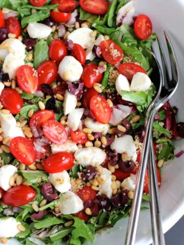 Couscous Salad with Cherry Tomatoes and Mozzarella | Green Valley Kitchen