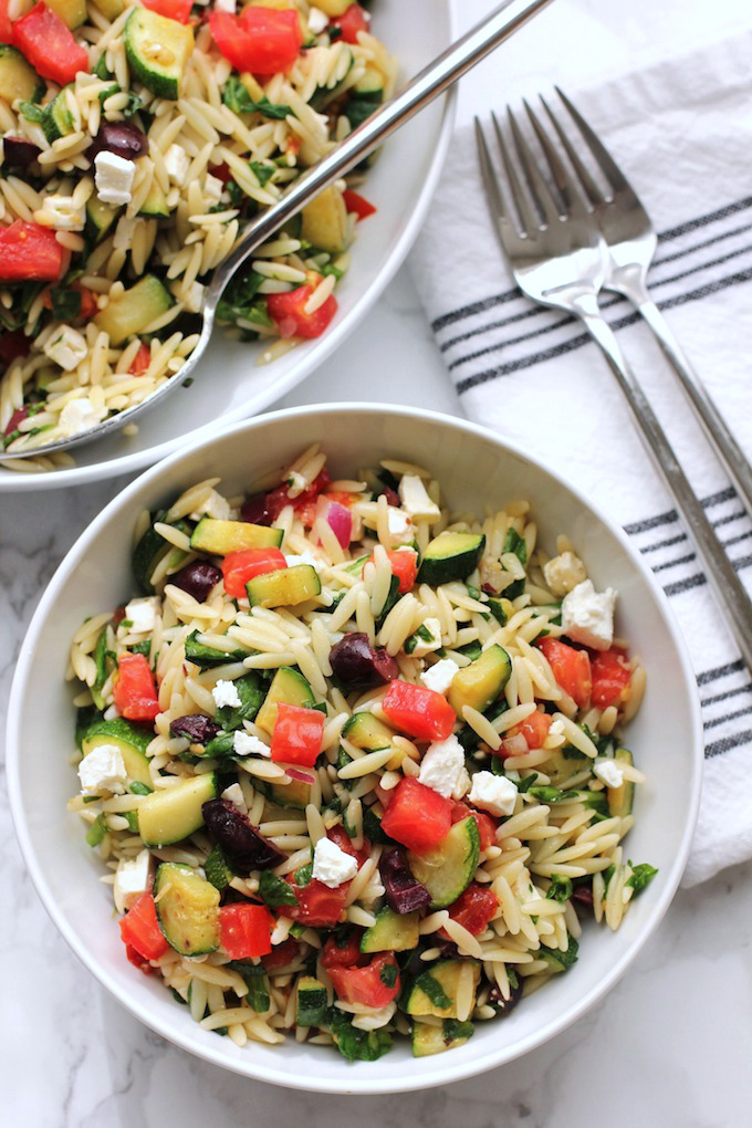 Mediterranean Orzo Salad | Green Valley Kitchen