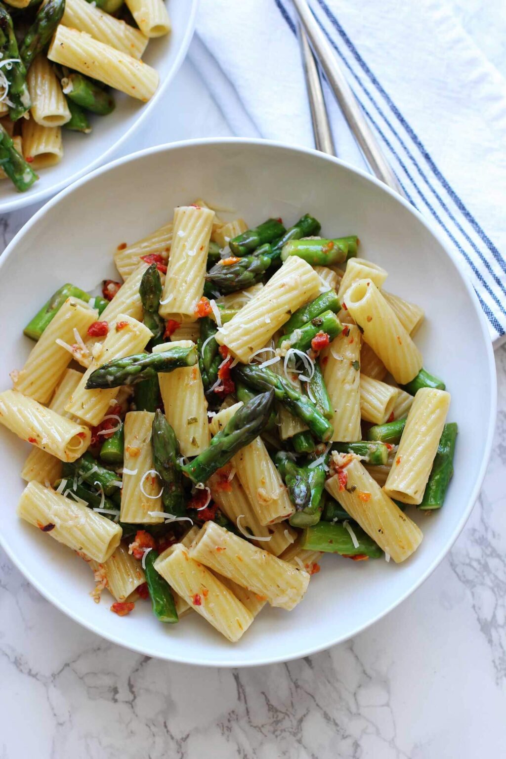 Pasta with Asparagus and Sun Dried Tomatoes Green Valley Kitchen