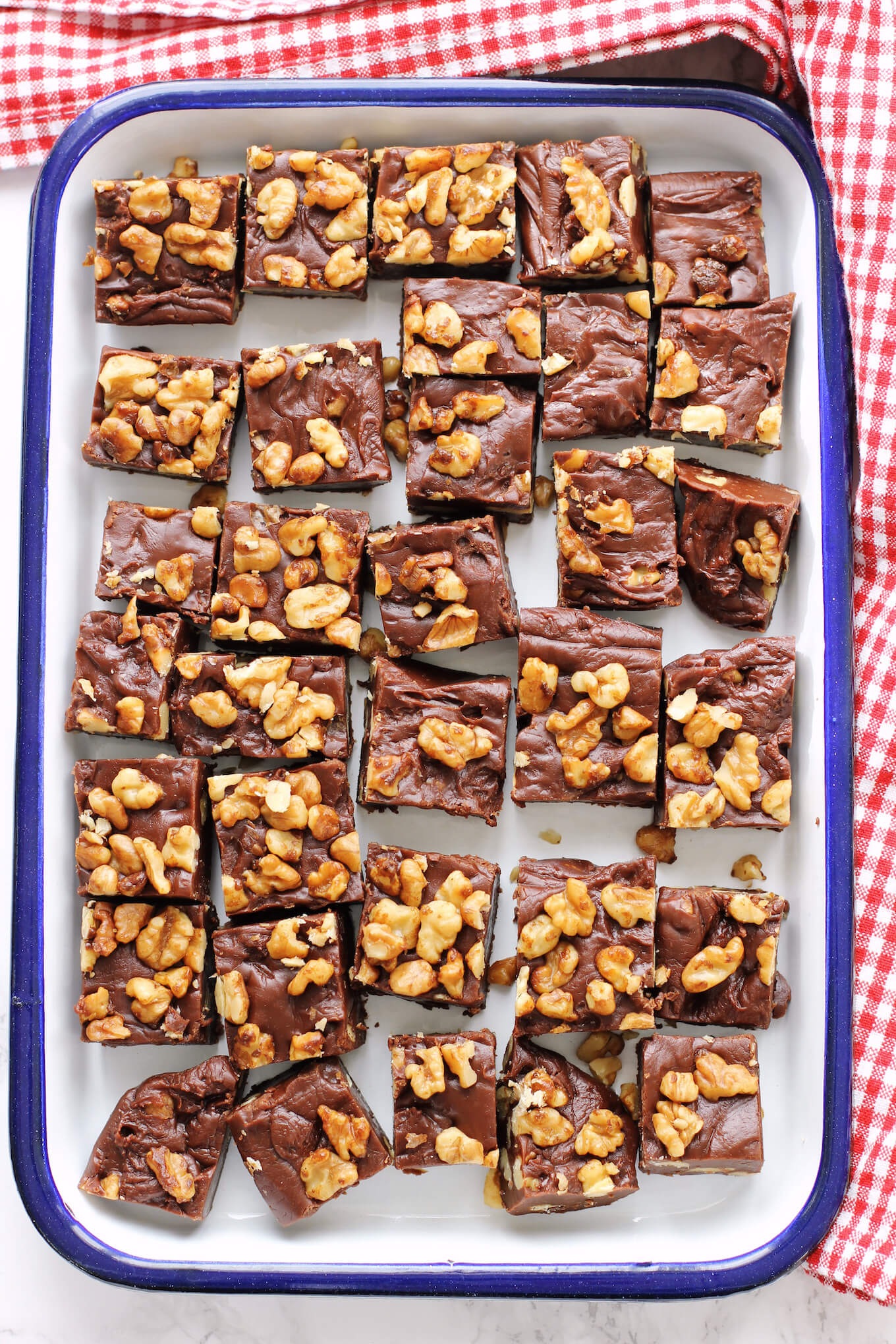 Chocolate Fudge with Candied Walnuts | Green Valley Kitchen